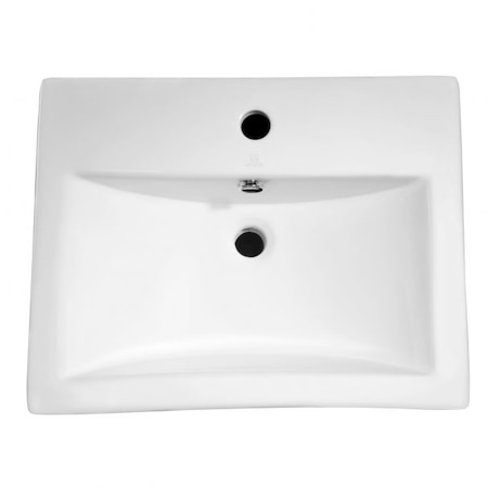 Anzzi Vitruvius Ceramic Vessel Sink in White LS-AZ130